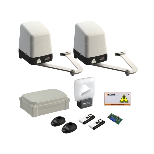 Kit Motoriduttore Per Battenti Bracci Articolati Corti Brushless ROGER SET BH23/284 Automazione Automatismo
