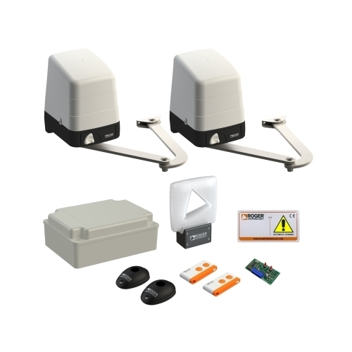 Kit Motoriduttore Per Battenti a Bracci Articolati Corti - 230V ROGER TECHNOLOGY SET H23/284 Automazione Automatismo