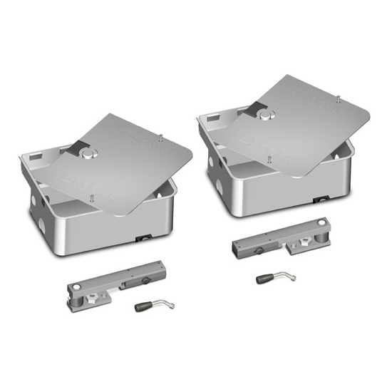 Set Kit Casse Di Fondazione Zincate a Caldo Con Sblocchi ROGER TECHNOLOGY SET FU101
