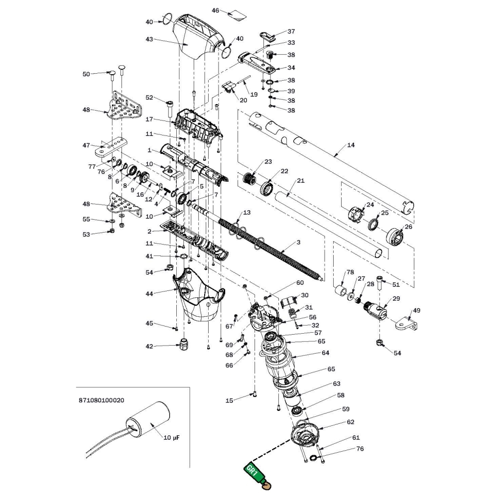 Viti Fissaggio Automazione Su Staffe Serie Monos 4 ROGER TECHNOLOGY RS1044 Ricambio Originale