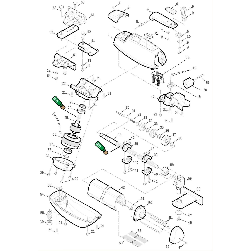 Confezione Viti Di Fissaggio Serie R20 G20-M20-Be20 ROGER TECHNOLOGY RS11 Ricambio Originale