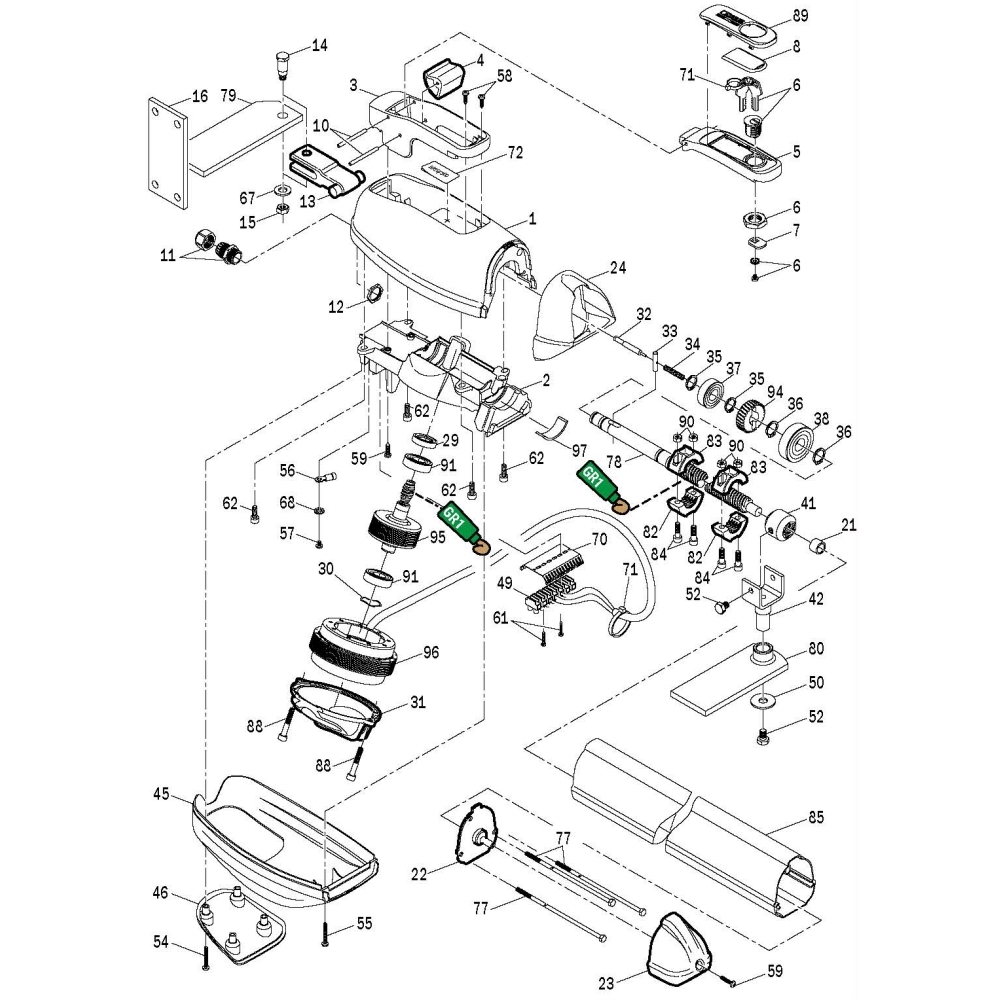 Albero Motore Brushless Br20/400/R ROGER TECHNOLOGY RS1106 Ricambio Originale