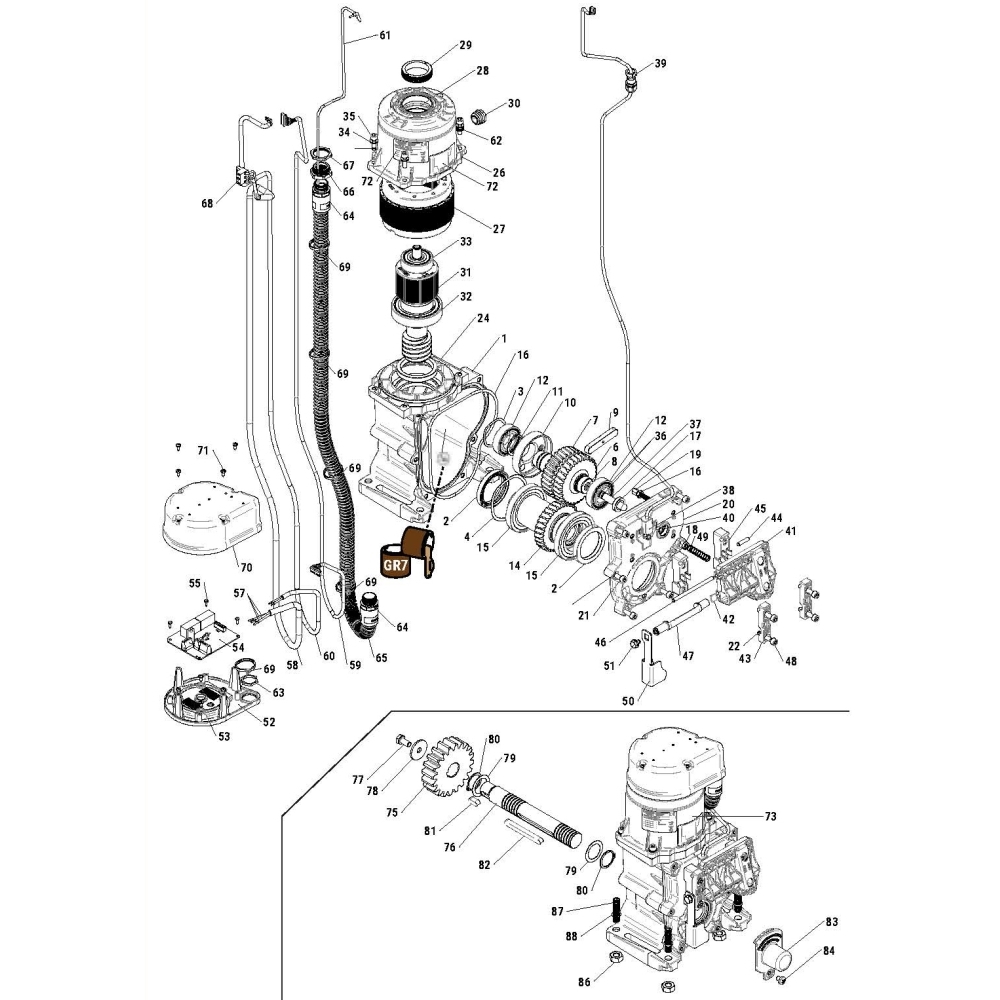 Supporti Superiori Albero Di Sblocco 3Pz Serie Nv ROGER TECHNOLOGY RS1228 Ricambio Originale