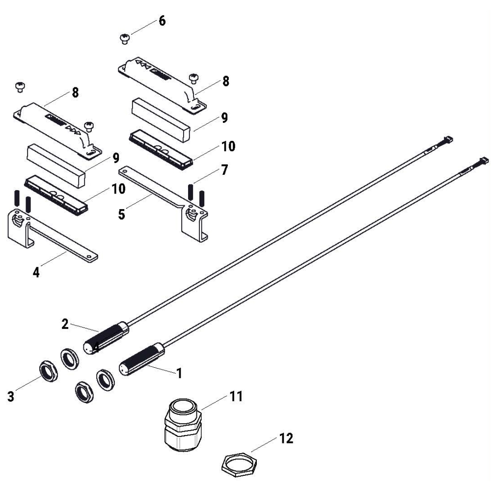 Confezione 4Pz Dado In Plastica M20X1.5 ROGER TECHNOLOGY RS1490 Ricambio Originale