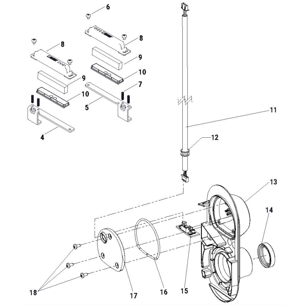 Plastiche Fincorsa Magnetico Mc784-Mc785 ROGER TECHNOLOGY RS1535 Ricambio Originale