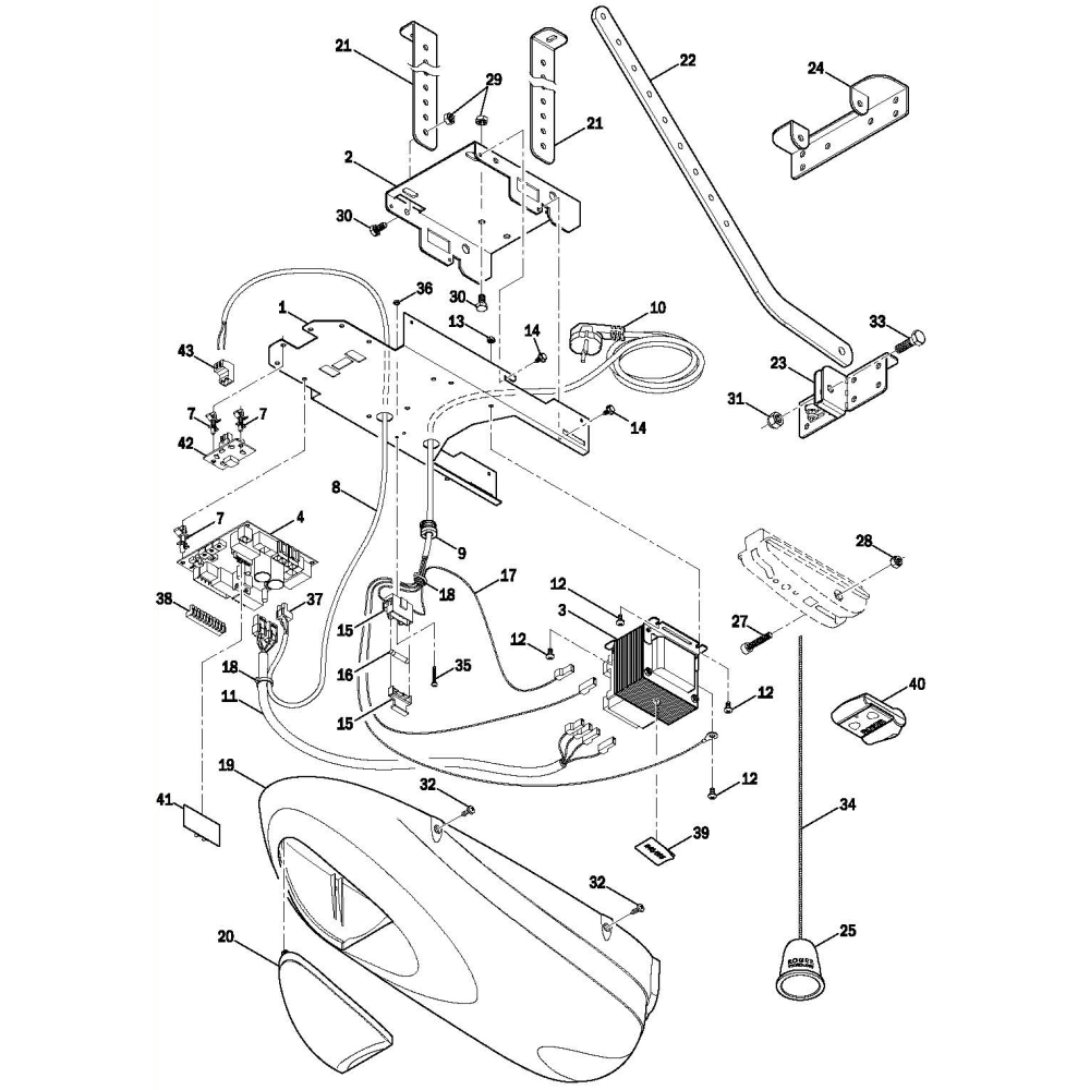 Trasformatore Serie R40-H40 ROGER TECHNOLOGY RS223 Ricambio Originale