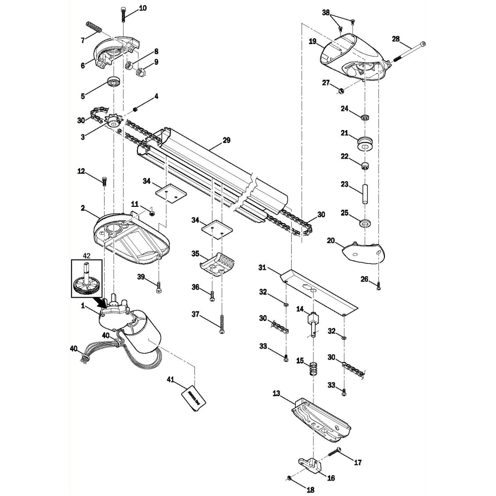 Supporto Terminale Serie R40-G40 ROGER TECHNOLOGY RS247 Ricambio Originale