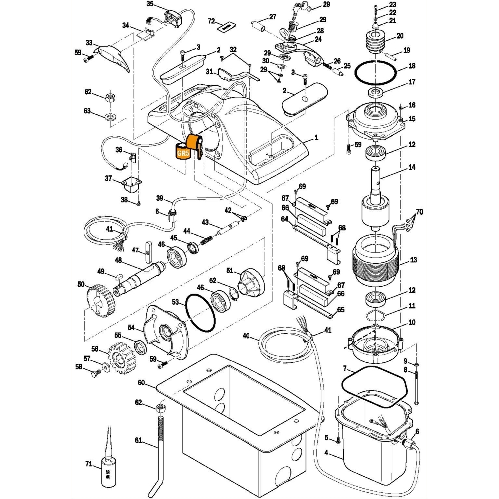 Assieme Finecorsa Magnetico Serie E30 ROGER TECHNOLOGY RS391 Ricambio Originale