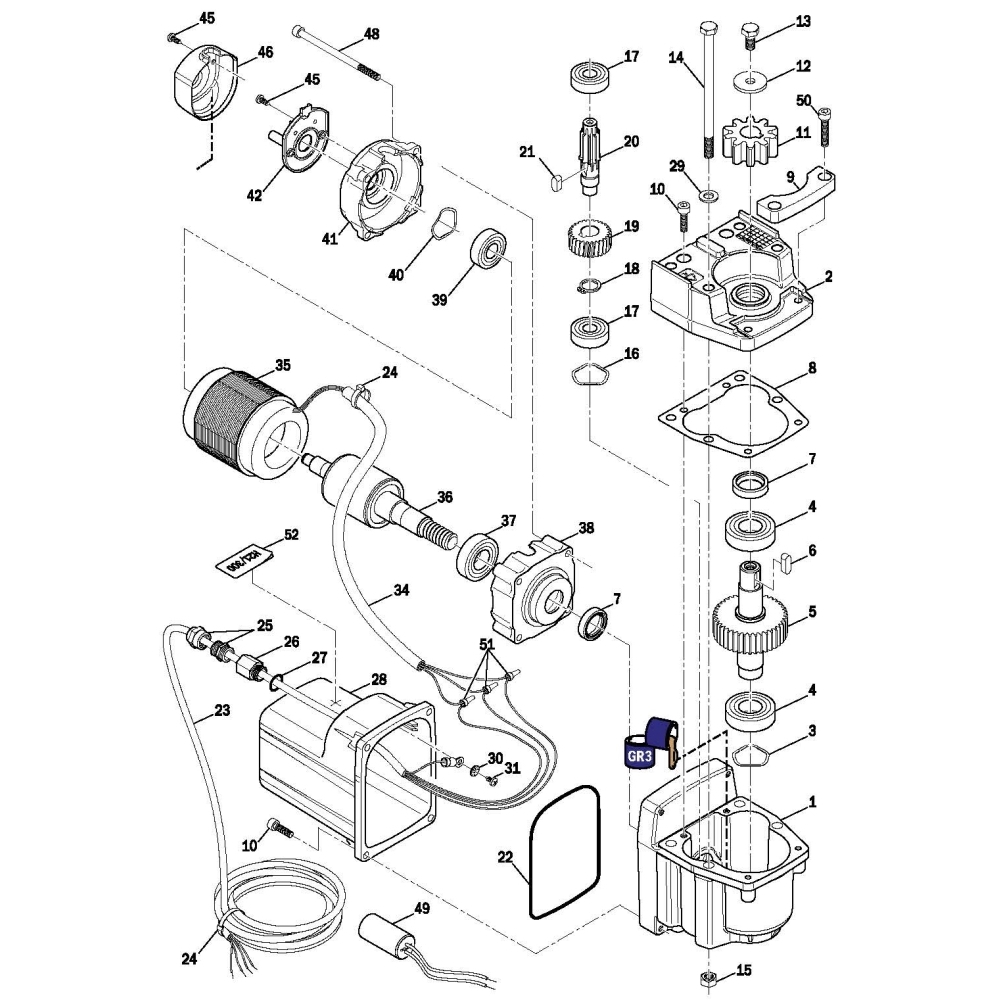 Albero Primario Carbonitrurato Serie H21/300 ROGER TECHNOLOGY RS449 Ricambio Originale