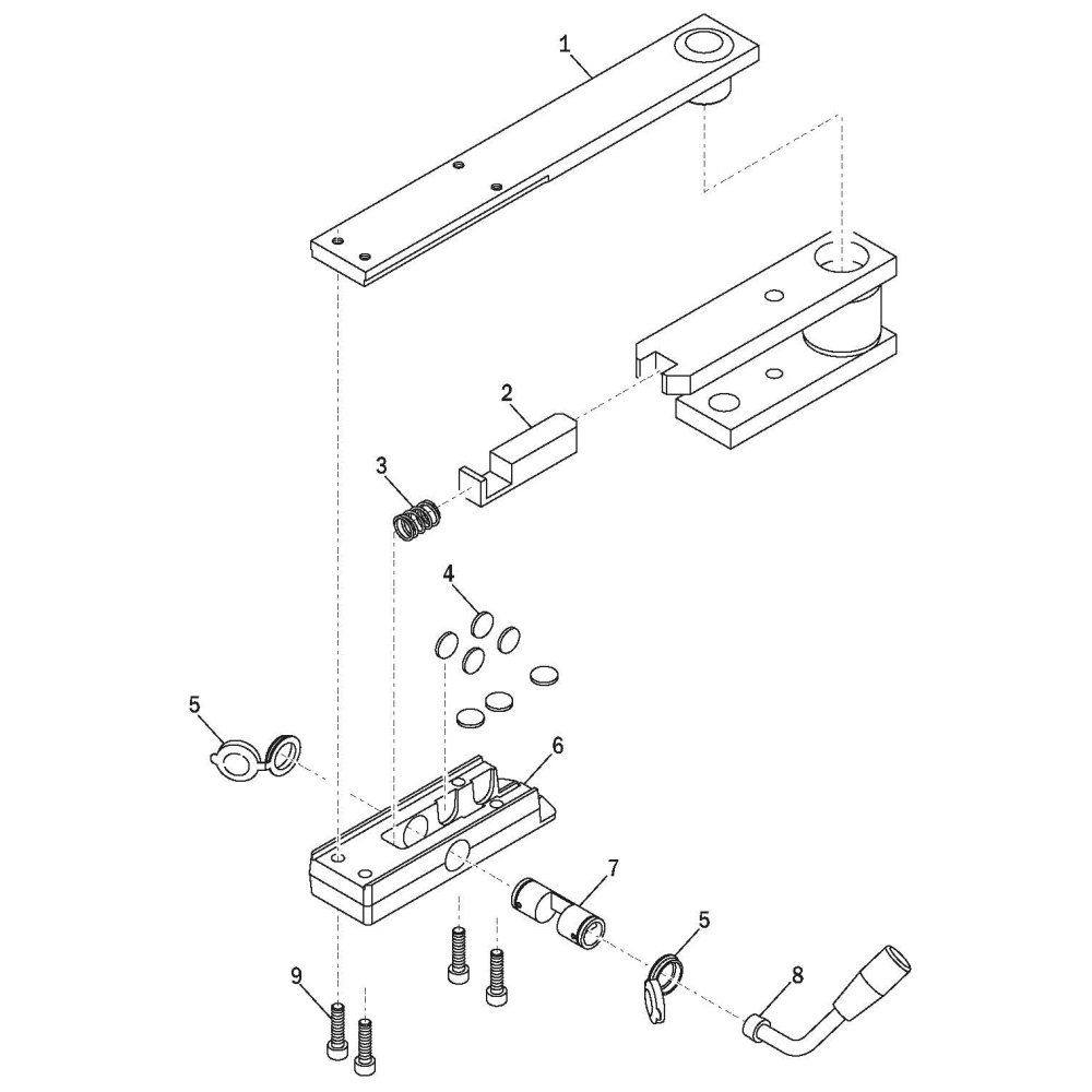 Assieme Sblocco A Leva In Acciaio Serie R21 H21 ROGER TECHNOLOGY RS495 Ricambio Originale