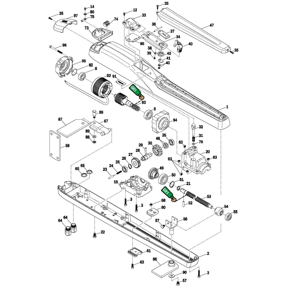 Statore Brushlles 80X46,6 H30 Per Serie Bm20 ROGER TECHNOLOGY RS607 Ricambio Originale