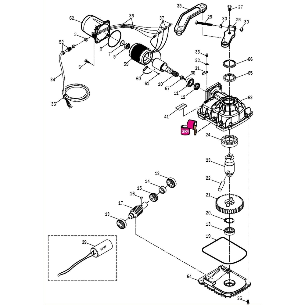 Tenuta Radiale + Guarnizione Assiale Per Serie R21 Sub ROGER TECHNOLOGY RS616 Ricambio Originale