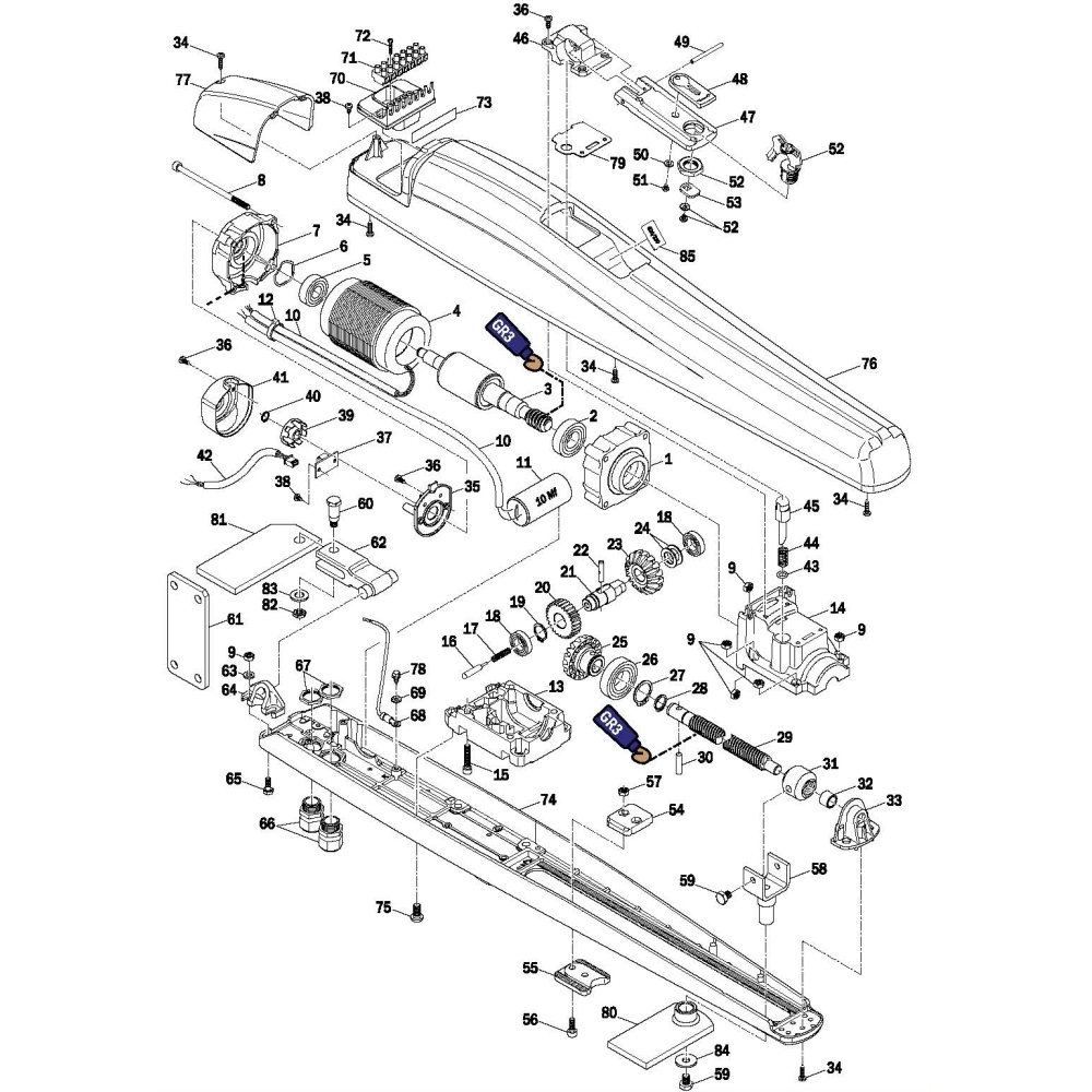 Confezione 5Pz Cuscinetti 6004 2Rs Motore Elettrico ROGER TECHNOLOGY RS67 Ricambio Originale