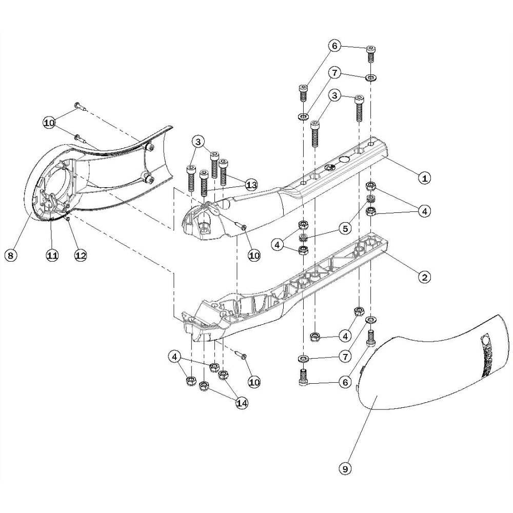 Assieme Braccio In Alluminio Per Supporto Asta Barriera Bionik ROGER TECHNOLOGY RS845 Ricambio Originale