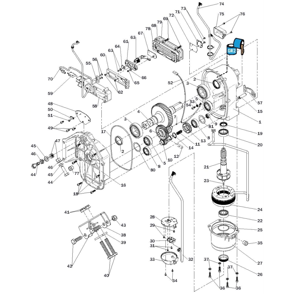 Cover Encoder Assoluto Per Barriera ROGER TECHNOLOGY RS940 Ricambio Originale