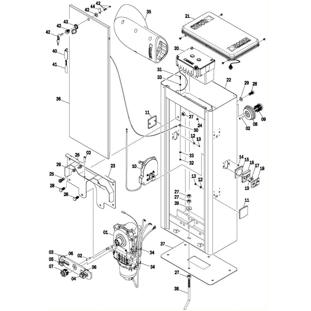 Bilanciere Molla Per Barriera Bi/008 ROGER TECHNOLOGY RS996 Ricambio