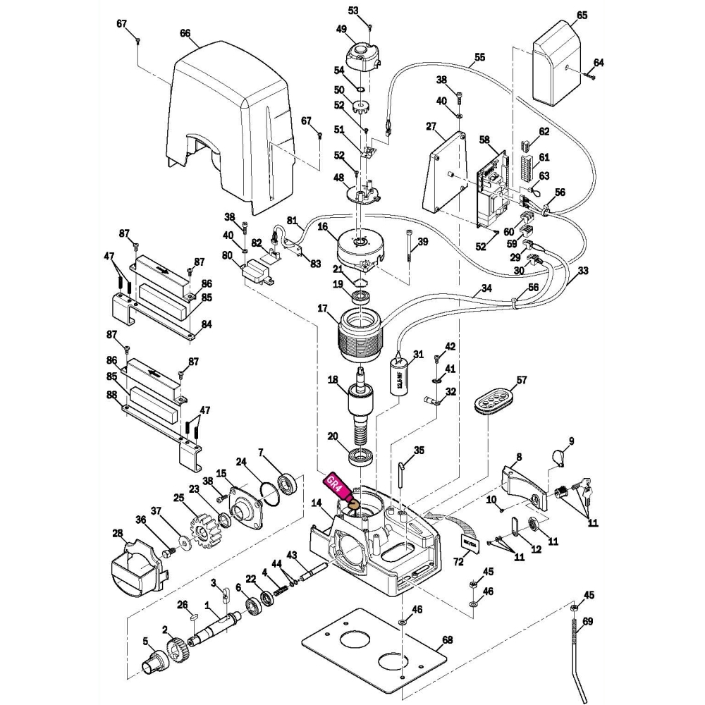 Scheda Finecorsa Magnetico ROGER TECHNOLOGY ZCFCMAG Ricambio