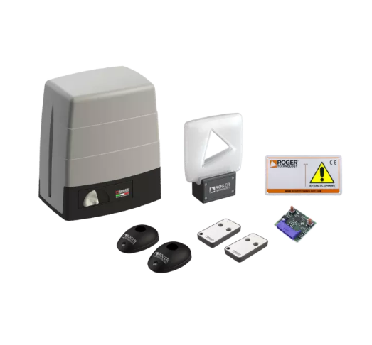 Kit Automazione Automatismo Per Cancelli Scorrevoli ROGER TECHNOLOGY KIT BM30/400