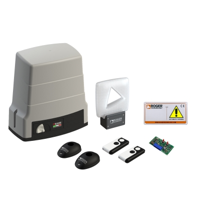 Kit Automazione Automatismo Per Cancelli Scorrevoli ROGER TECHNOLOGY KIT BH30/600/HS
