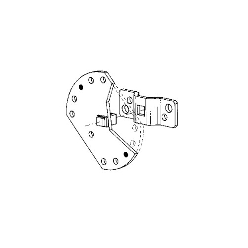 Staffa Girevole Con Perno Quadro SOMFY 2204051