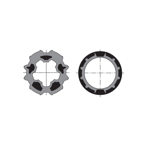 Adattatore Per Tubo Avvolgitore Scanalato Ø65 SOMFY 2204304