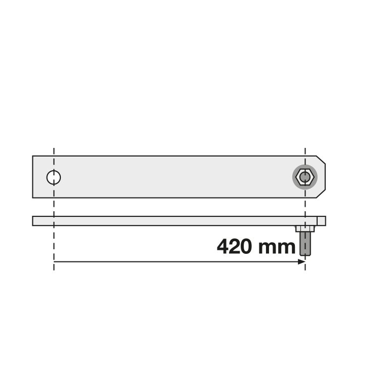 Braccio Motore Axovia 420 Mm SOMFY 9019896