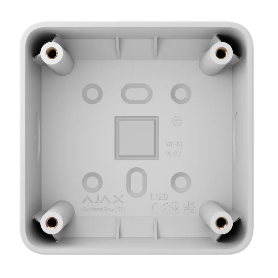 Scatola Di Montaggio A Superficie Per Un Dispositivo Lightswitch O Outlet AJAX SurfaceBox white 107589.293.WH 107589