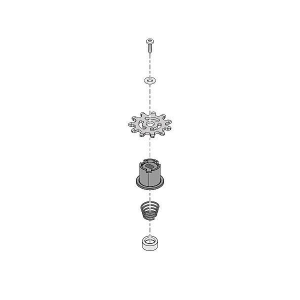 Mozzo Frizione Con Disco Pignone 500N 1100N Ricambio Originale SOMMER 2380V000