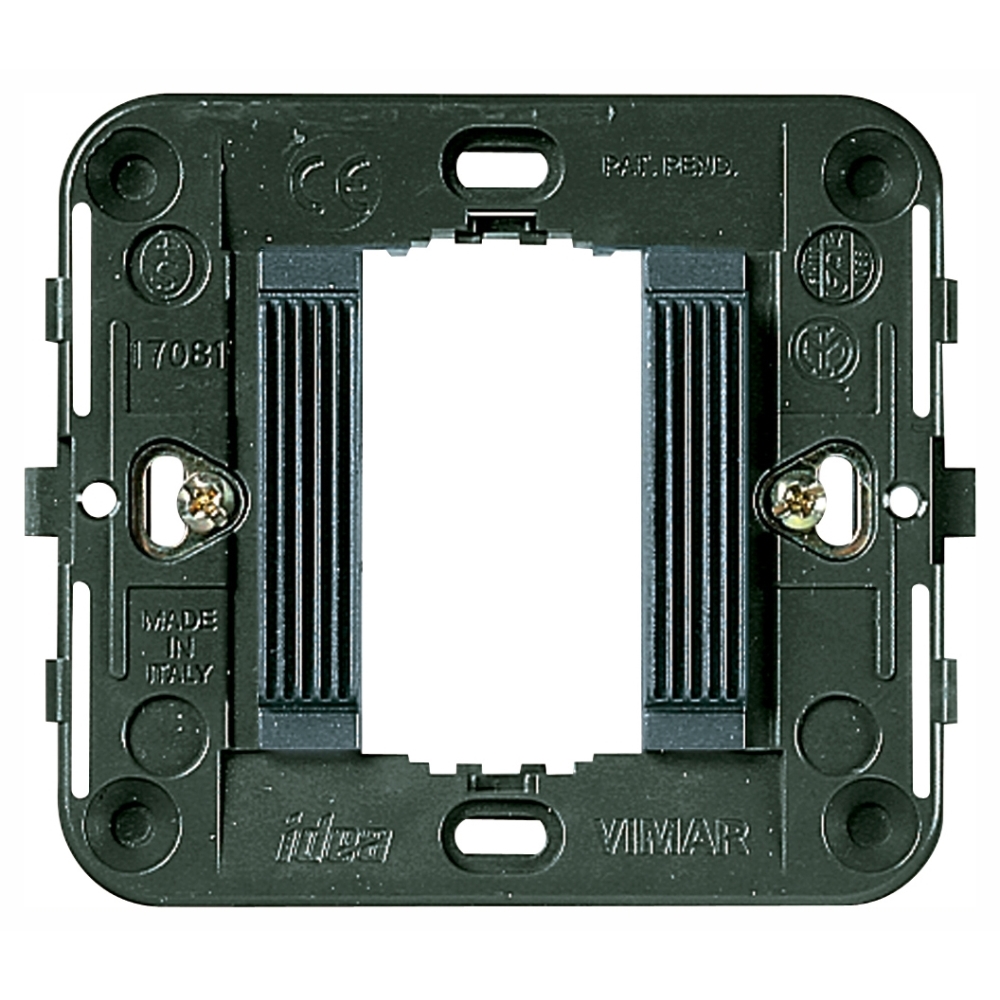 Supporto Rigato 1M + Griffe Grigio VIMAR 17081