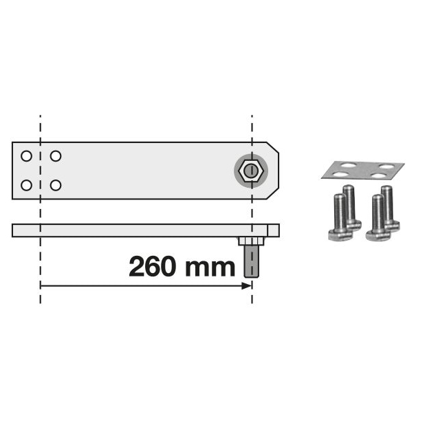 Braccio Motore Axovia Multipro 360 Mm SOMFY 9019900