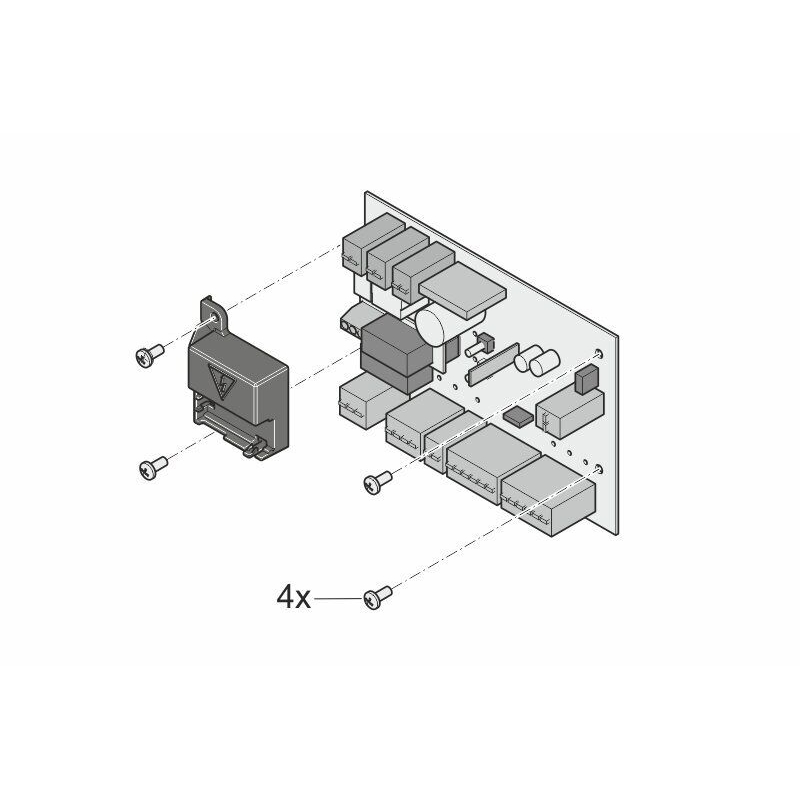 Unità Di Controllo Pcb Tiga Ricambio Originale SOMMER S10826-00001