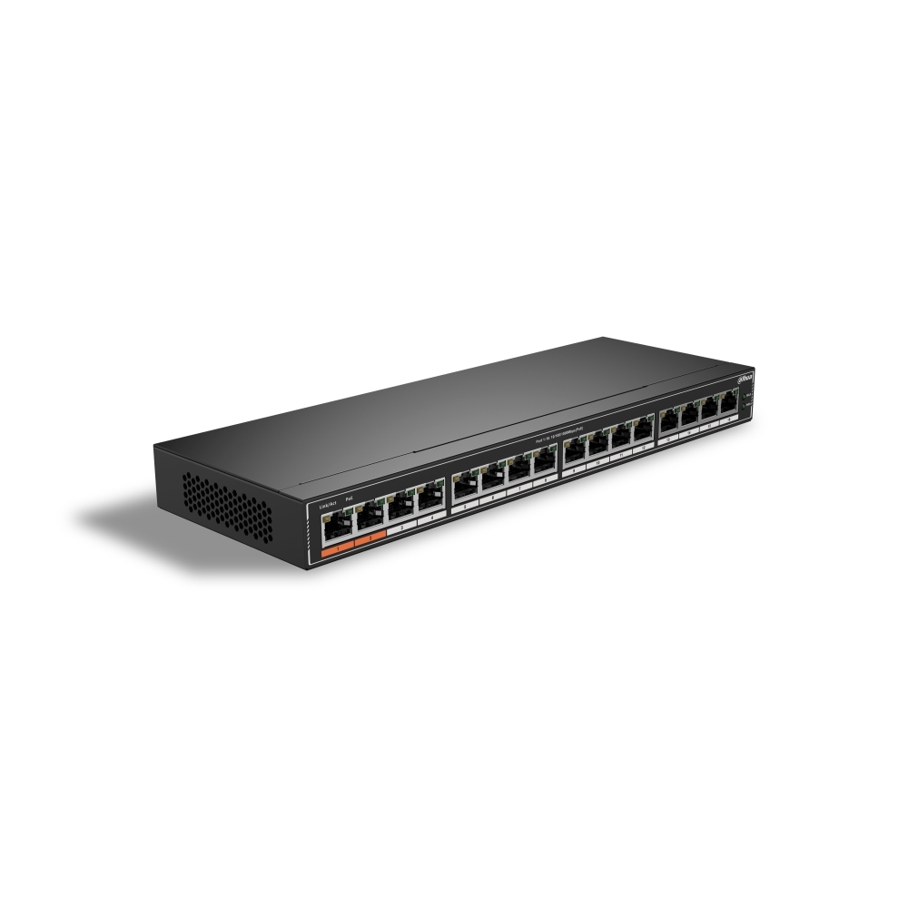 Switch Unmanaged 16 Porte Gigabit Poe DAHUA SG1016P