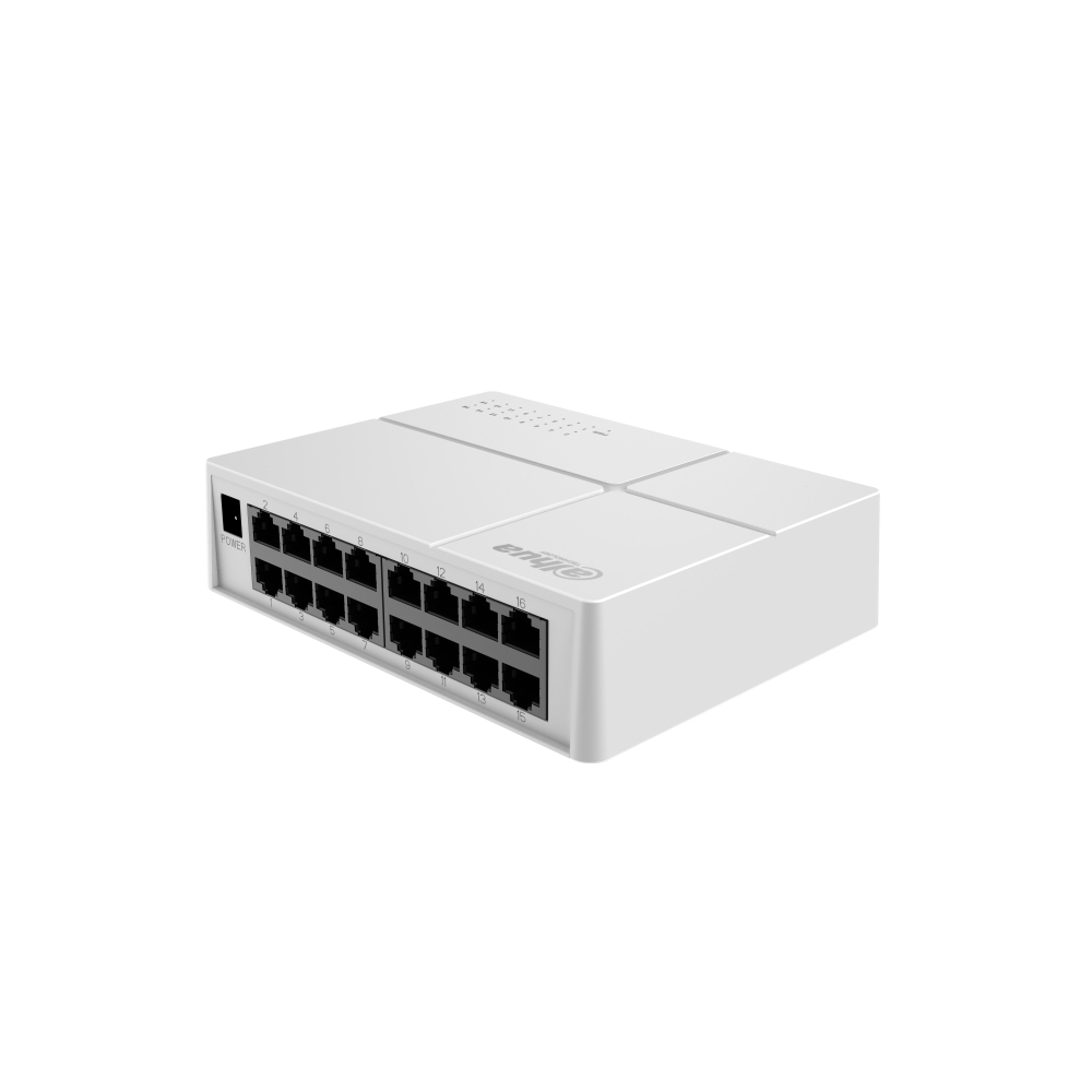 Switch Unmanaged 16 Porte 10/100 Mbps, Case Plastico DAHUA SF1016L Fuori Produzione