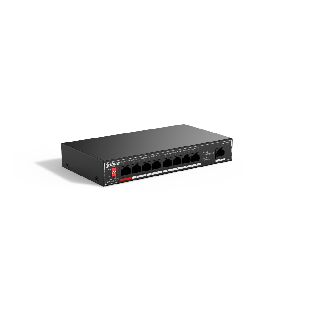 Switch Unmanaged 9 Porte 10/100 (8 Poe + 1 Uplink) DAHUA SF1009P