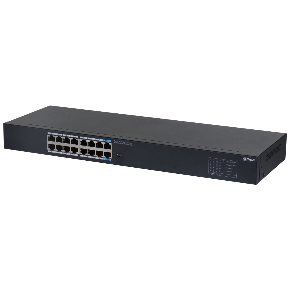 Switch Unmanaged 16 Porte Gigabit, Case Metallico DAHUA SG1016