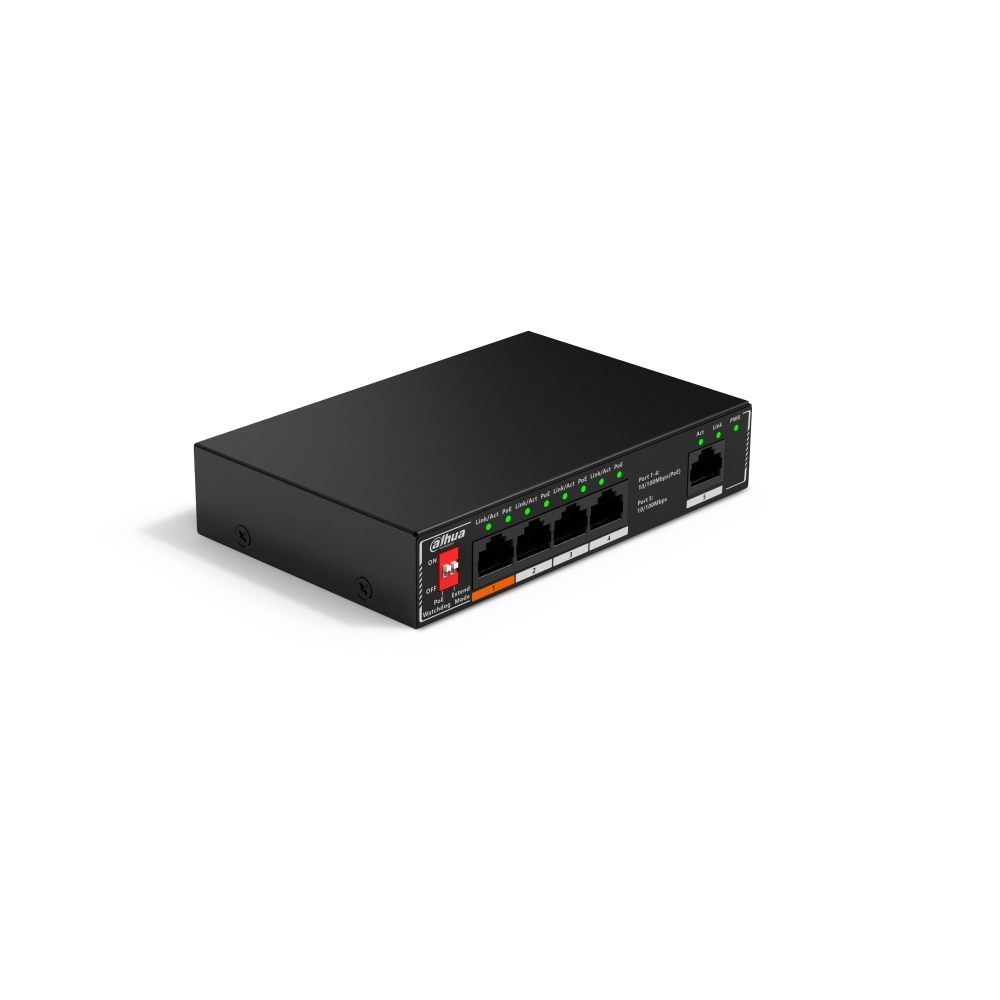 Switch Unmanaged 5 Porte 10/100 Mbps (4 Poe + 1 Uplink) DAHUA SF1005P