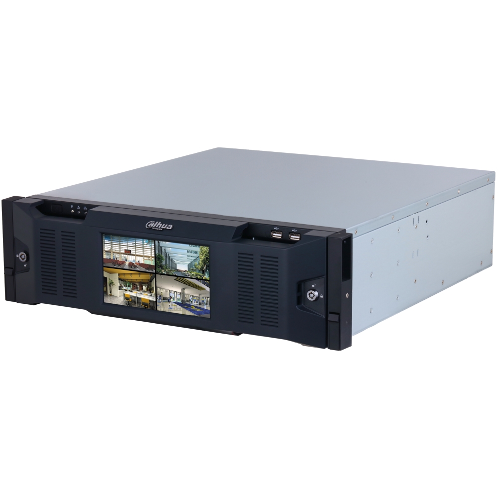 Nvr Ai Ip 64 Ch 16 Hdd 3U Display Lcd Alimentazione Ridondante DAHUA NVR616DRH-64-XI