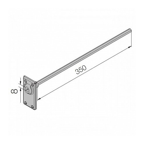 Snodo a Scomparsa Quadro 8 Con Asta Esagono 7 Tapparelle NICE 578.18048