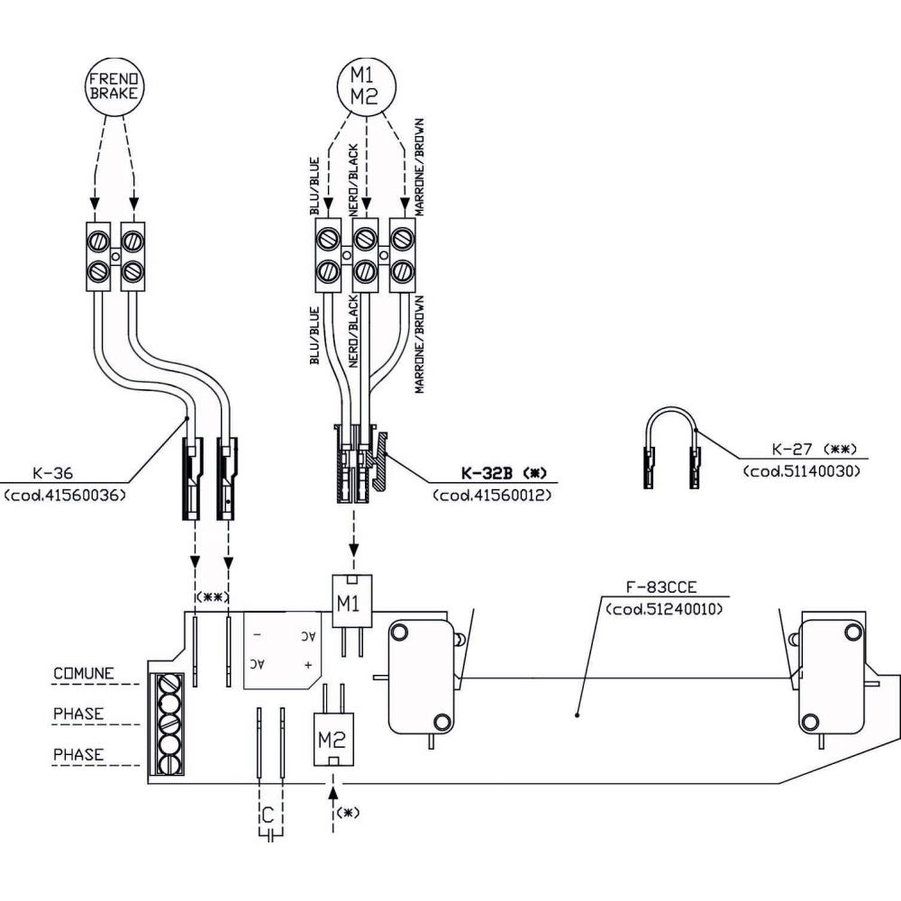Componente Per Kit Circuito 10 A Per Titan Ricambio Originale ACM K-32B 41560012