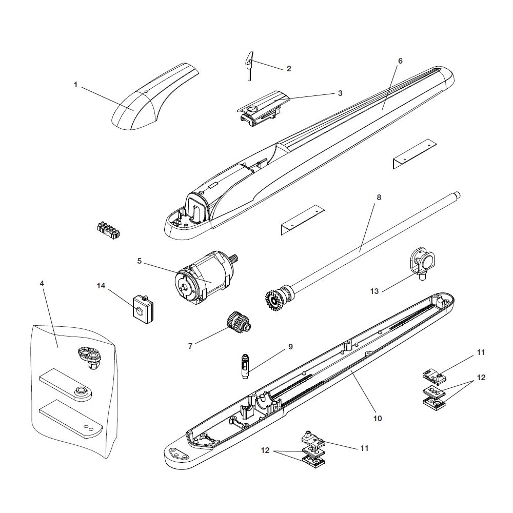 Vite Senza Fine Per Bob BOB50M BOB5024 Assemblata BENINCA' 9686637 Ricambio Originale