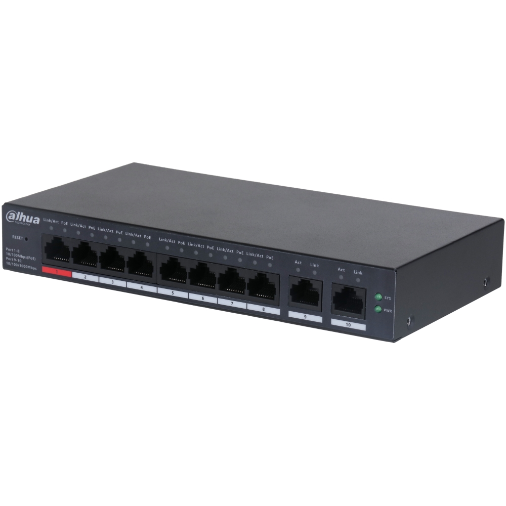 Switch Cloud Managed 10 Porte (8 Poe <110 W) DAHUA CS4010-8ET-110