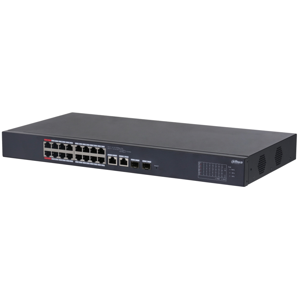 Switch Cloud Managed 18 Porte (16 Poe <135 W) DAHUA CS4218-16ET-135