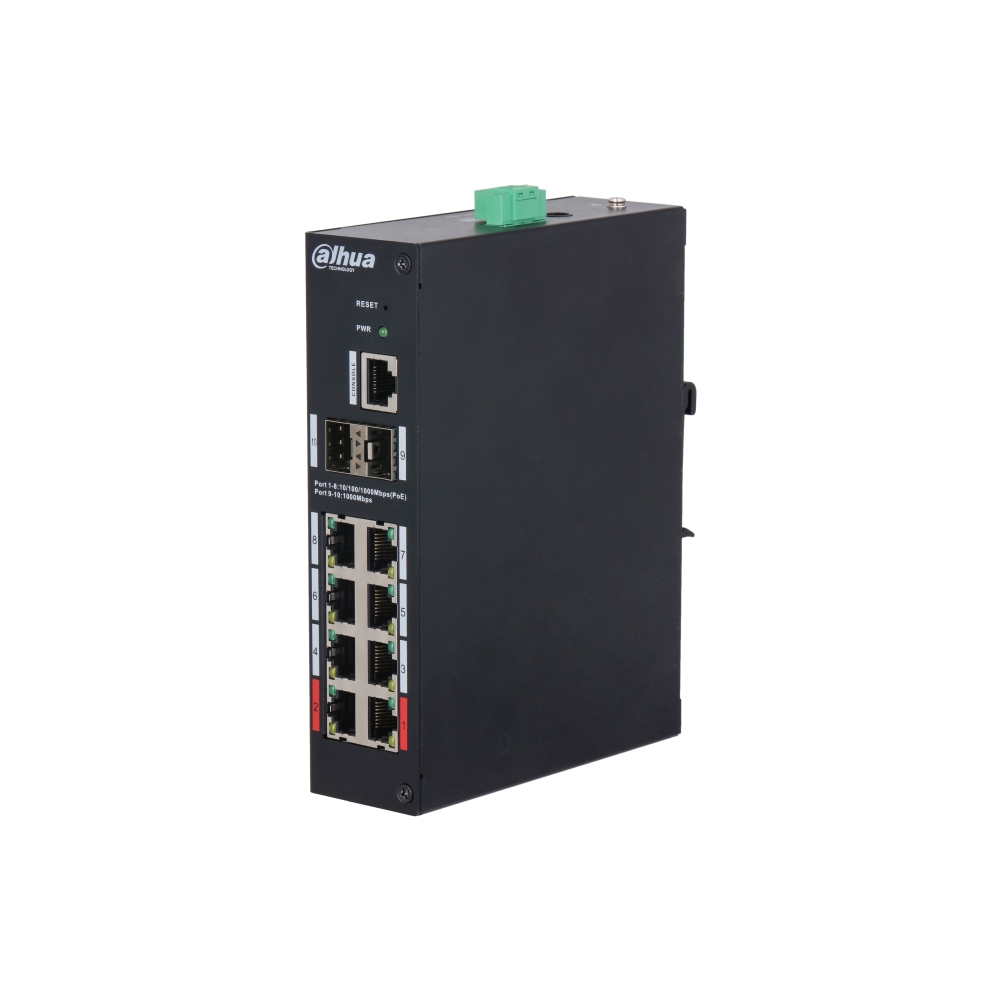 Switch Hardened Managed 10 Porte Gigabit (8 Poe <110 W) DAHUA HS4210-8GT-110