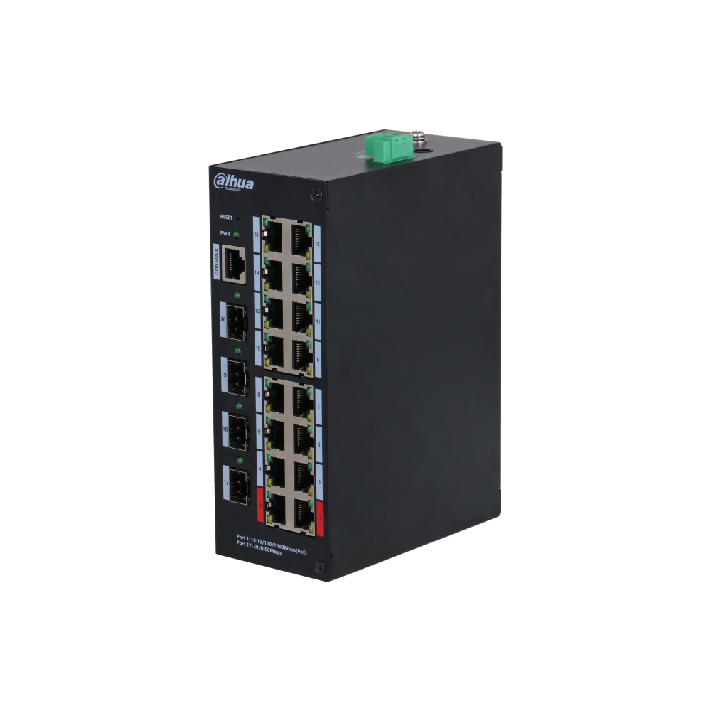 Switch Hardened Managed 20 Porte Gigabit (16 Poe <190 W) DAHUA HS4420-16GT-190