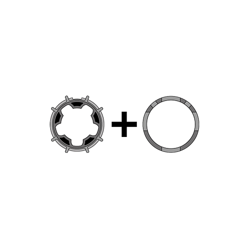 Kit Adattatore Ø95 Per Motore Ø80 SOMFY SIMU 9016636