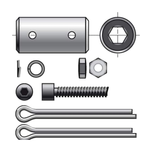 Manicotto Di Raccordo Esagonale 7 Mm / Quadro 8 Mm SOMFY 9685118B