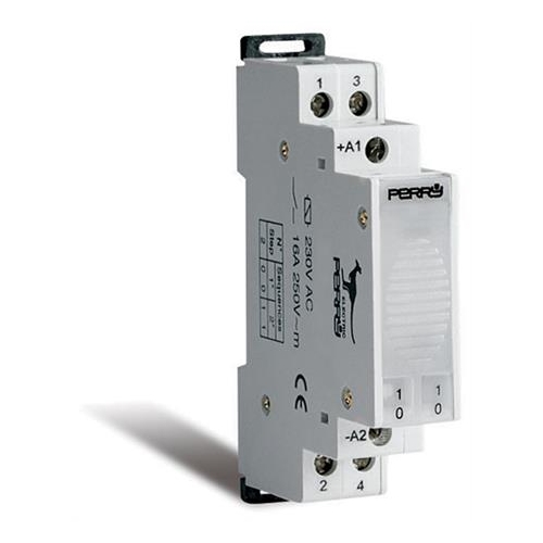 Rele' Impulsi 1 Din 12Vac PERRY ELECTRIC 1RI0412AC/M