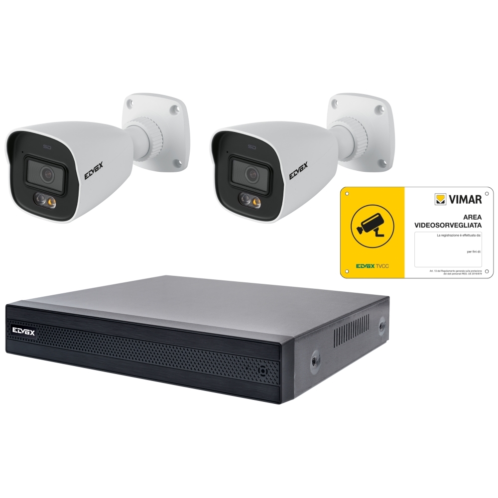 Kit Ip 4Ch Poe Tlc 4Mpx Ff Color VIMAR 46KIT.028DC