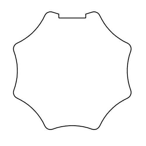 Adattatore Ottagonale 60 Ruota + Corona NICE 230.560001