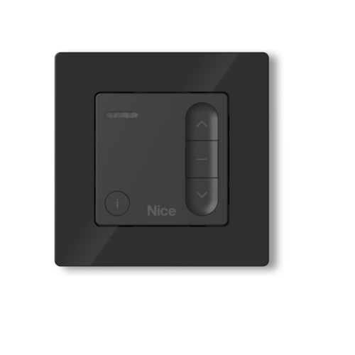 Trasmettitore Bidirezionale Da Parete Monocanale Nero NICE DOMÌ W1 DOMIW1B